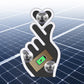 Solar-Powered Finger Heart LED Car Light