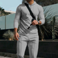 Men's Solid Color Hoodie Tracksuit 2-Piece Set