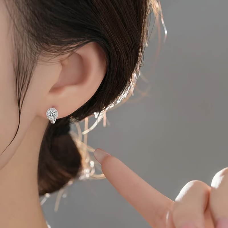 Brilliant Faux Moissanite Hoop Earrings for Women