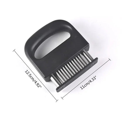 🎉 Meat Tenderizer with 48 Stainless Steel Blades – Tenderize in Seconds, Dishwasher-Safe & Safe Storage Cover Included! 🔪