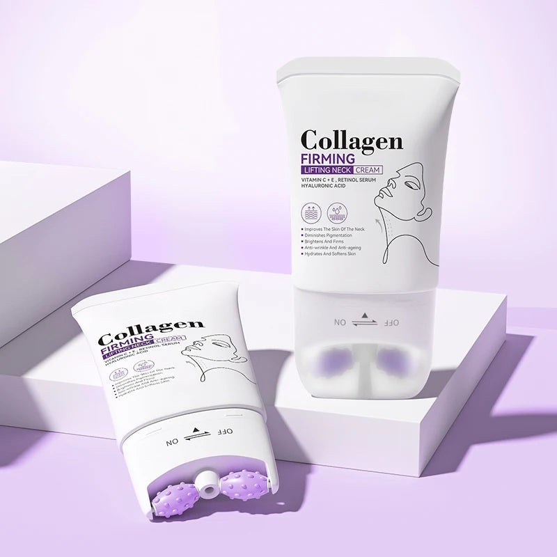 Collagen Firming Neck Cream with Massage Roller