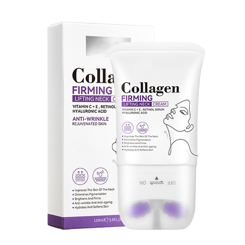 Collagen Firming Neck Cream with Massage Roller