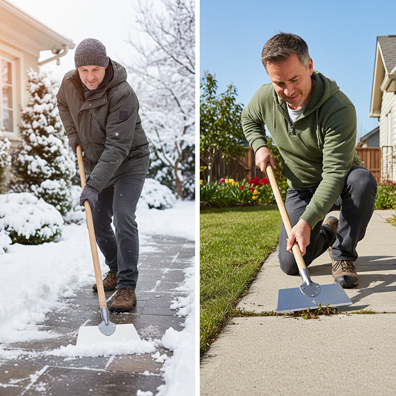 🧱❄️ Heavy Duty Multifunction Cleaning Shovel – Ultra-Sharp Manganese Steel Blade for All Seasons 🔥🌿