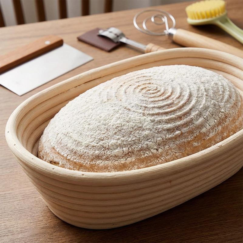 Oval/Round Bread Proofing Basket and Tool Set