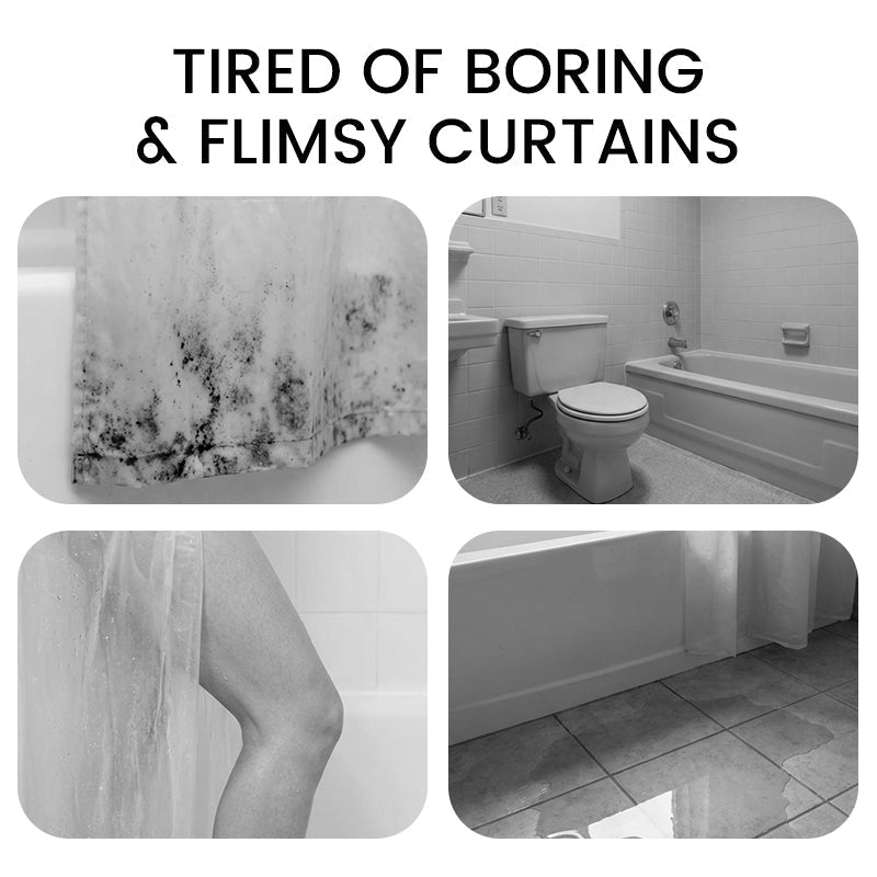 Funny Donkey Shower Curtain with Hooks