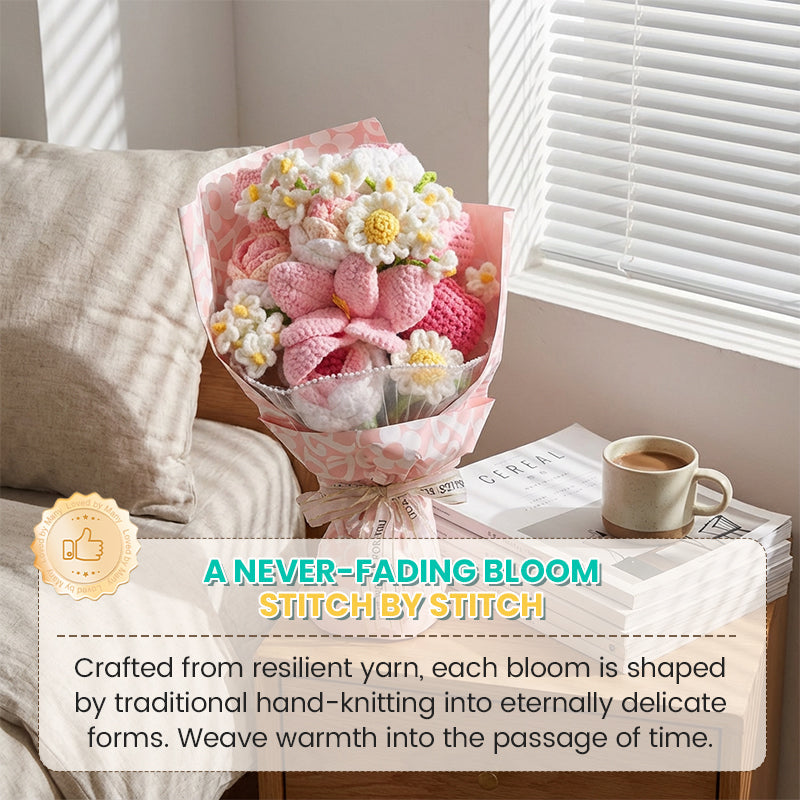 Handmade Crochet Flower Bouquet