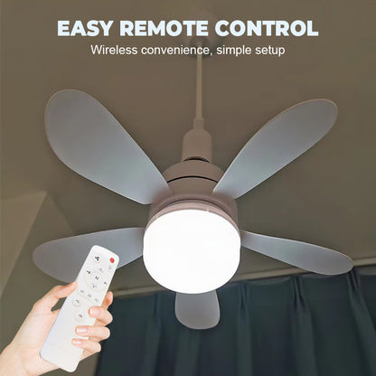 🌬️🌞2-in-1 Remote-Controlled Ceiling Fan with LED Light