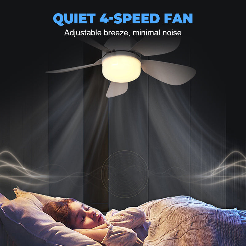 🌬️🌞2-in-1 Remote-Controlled Ceiling Fan with LED Light