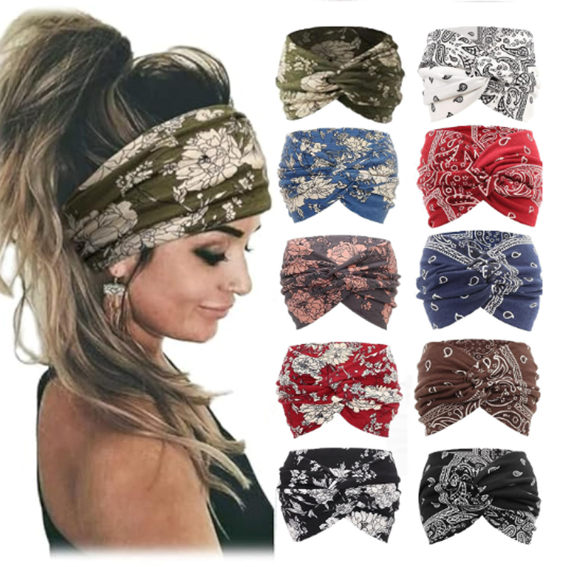 Wide Elastic Hair Band