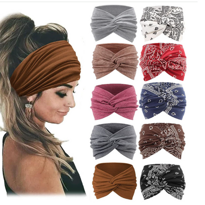 Wide Elastic Hair Band