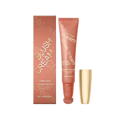 Natural Long-Lasting Shimmer Blush Cream