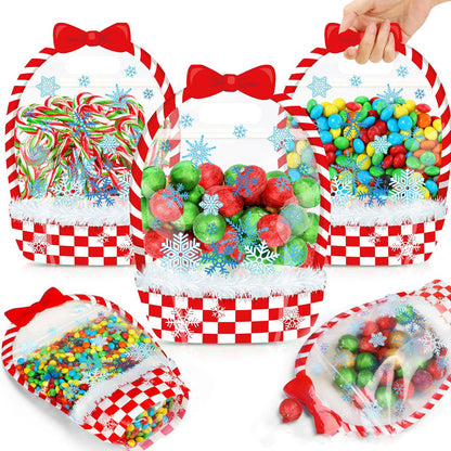 Halloween Transparent Sealed Favor Bags with Handles