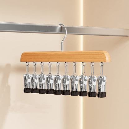 👕360° Swivel Multi-Hook Wardrobe Organizer--10 clips