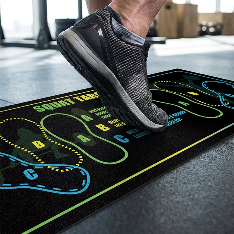 Non-Slip Diatomaceous Earth Squat Target Mat