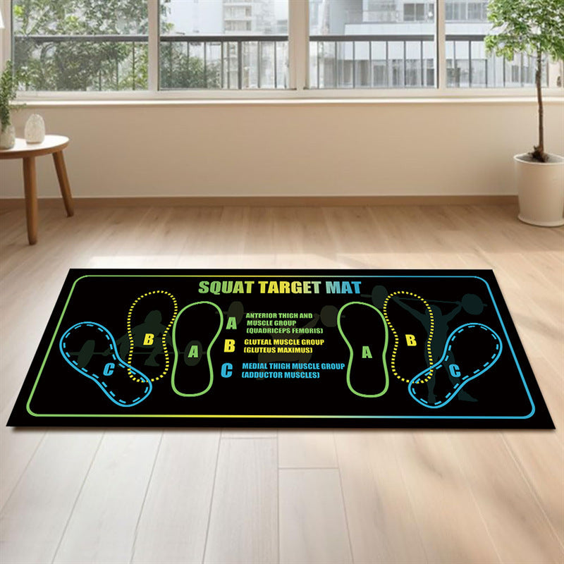 Non-Slip Diatomaceous Earth Squat Target Mat