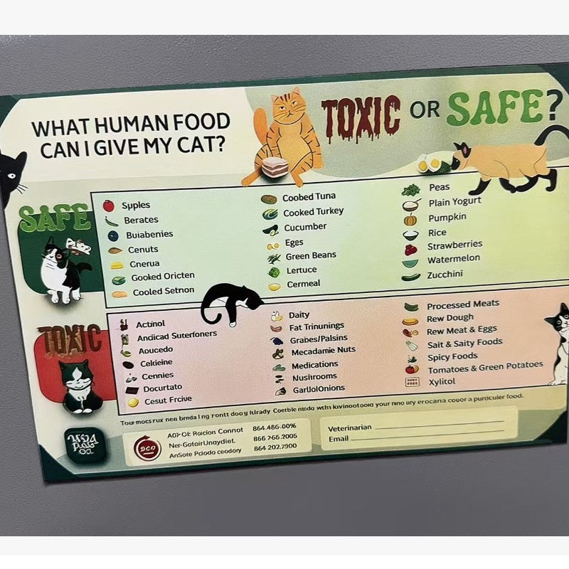 Cat Food Safety Guide Magnet