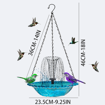 💖Outdoor Hanging Fountain Bird Bath & Feeder