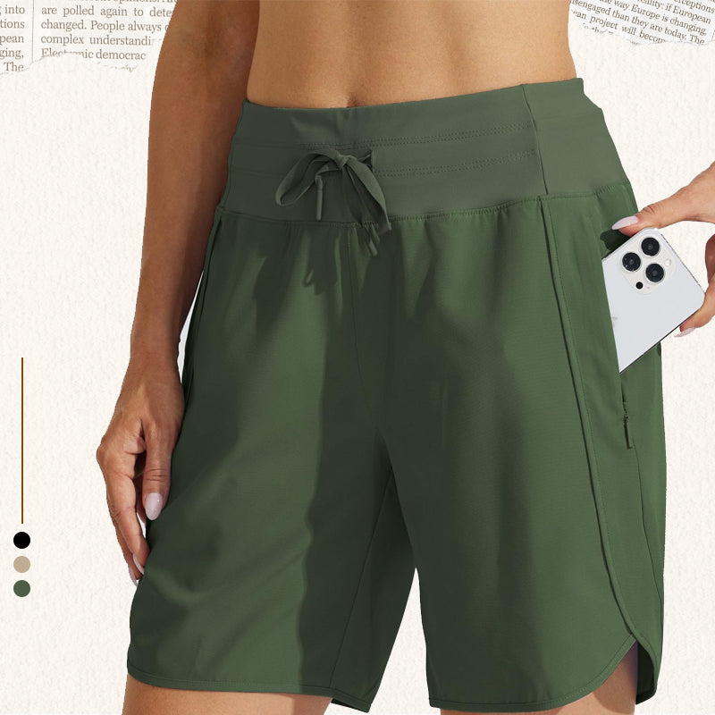 🔥Women's Active 7 Inseam Athletic Long Running High Wasistband Shorts