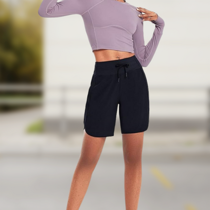 🔥Women's Active 7 Inseam Athletic Long Running High Wasistband Shorts