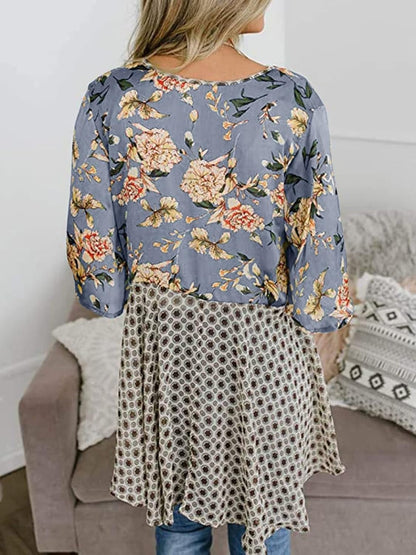 ✨Women's Floral Kimono Ruffle Sleeve Tie Cardigans Flowy Boho Loose Cover Ups