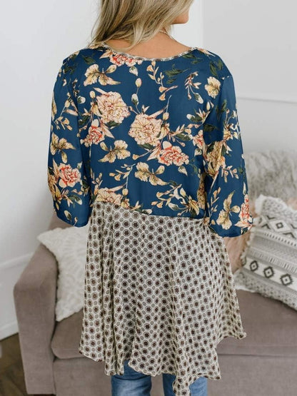 ✨Women's Floral Kimono Ruffle Sleeve Tie Cardigans Flowy Boho Loose Cover Ups