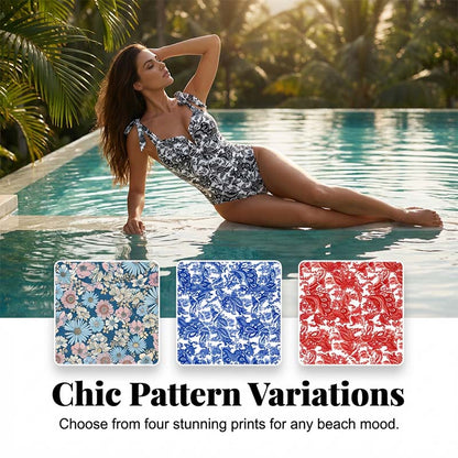 Women's Fashion Printed One-Piece Swimsuit
