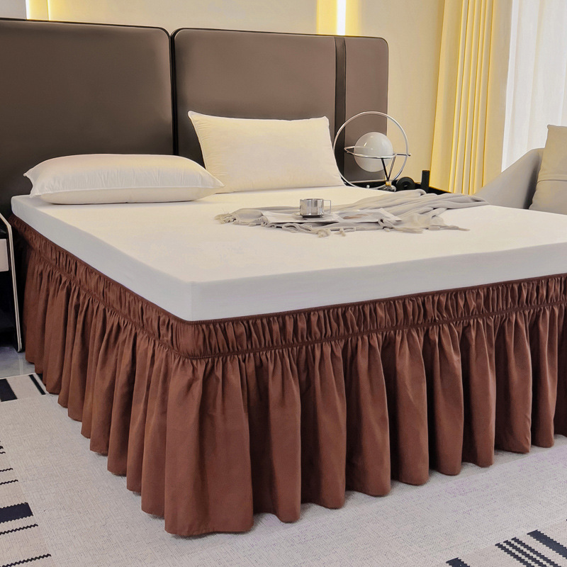 🔥Now on sale-Effortless Setup Elastic Bed Skirt