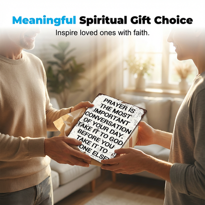 Christian Prayer Quote Metal Tin Sign