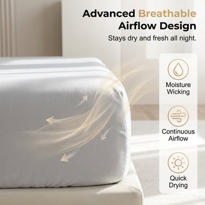 Premium Cooling Fitted Sheet Set