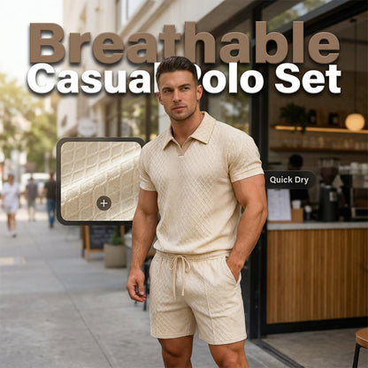 Breathable Knit Casual Set – Wrinkle-Free, Relaxed Fit