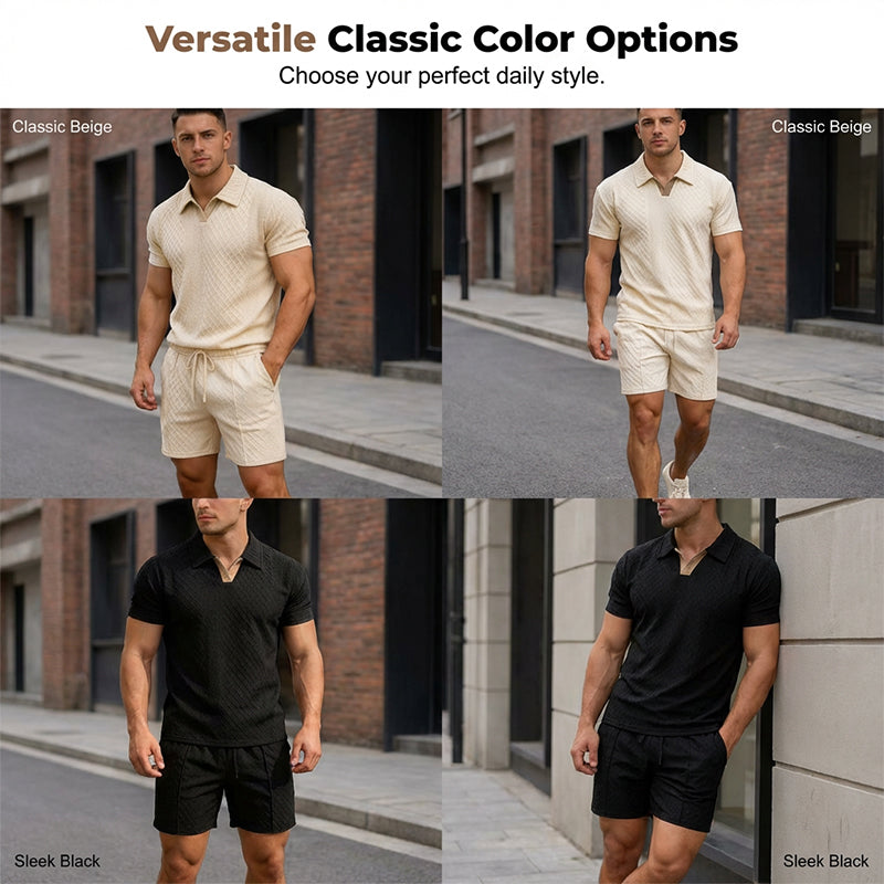 Breathable Knit Casual Set – Wrinkle-Free, Relaxed Fit