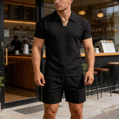 Breathable Knit Casual Set – Wrinkle-Free, Relaxed Fit