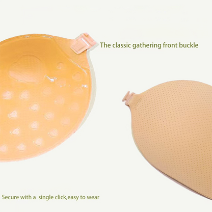 💎 Front Clasp Sticky Push-Up Bra | Deep Plunge Reusable Adhesive Bra Cups