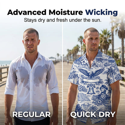 🏖️250th Anniversary Hawaiian Shirt – Patriotic, Soft, Breathable ✨