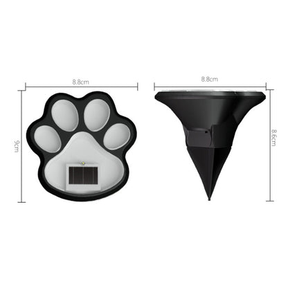 Solar Paw Print Garden Lights