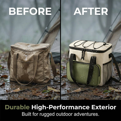 Large Capacity Insulated Cooler Bag for Picnics & Outdoors – Keeps Food & Drinks Cold for Hours 🧺