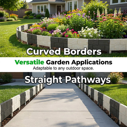 👁️Interlocking Faux Stone Garden Edging