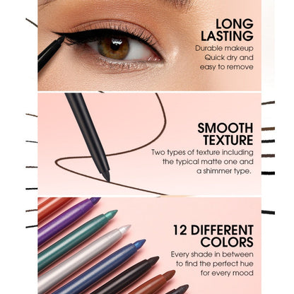 Ultra-Smooth Waterproof Eyeliner Pen for All-Day Wear