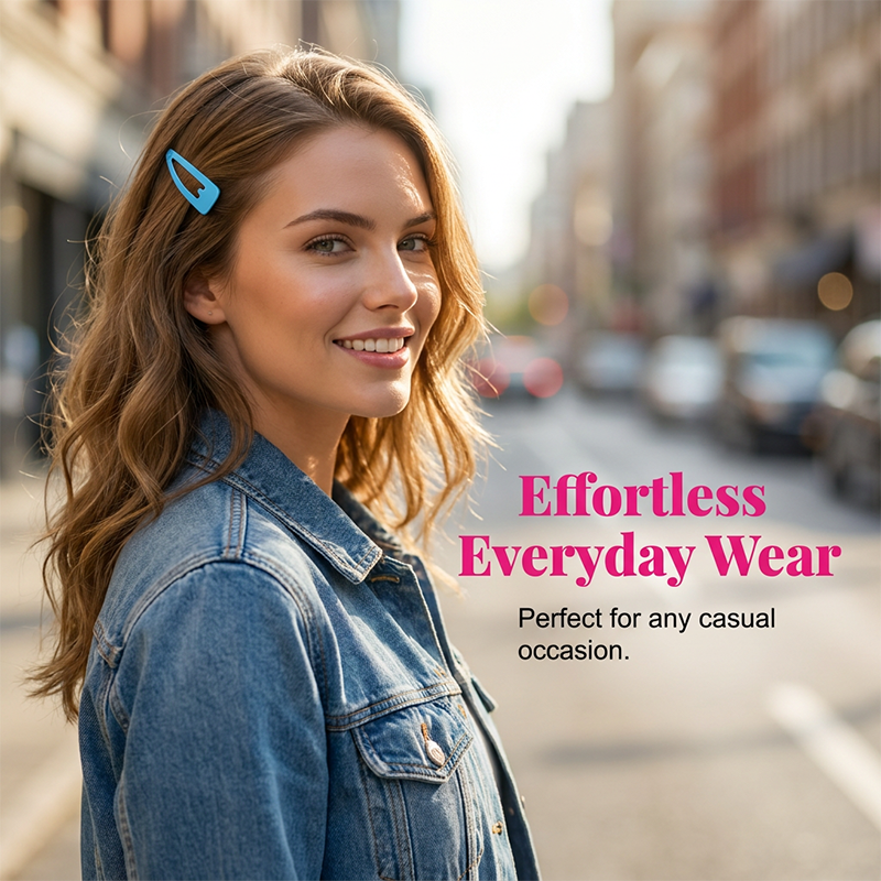 Minimalist BB Snap Hair Clip for Women