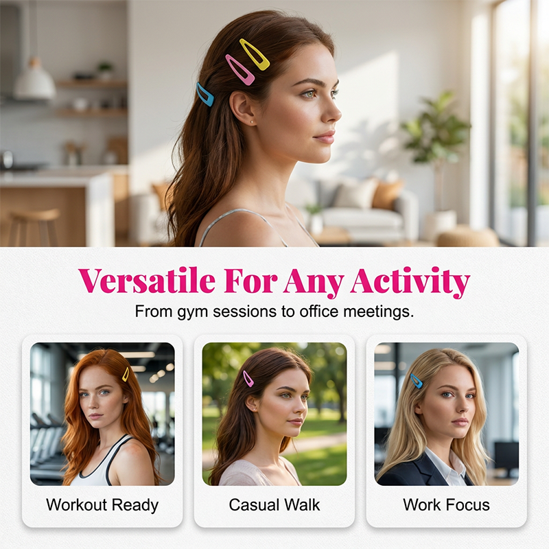 Minimalist BB Snap Hair Clip for Women