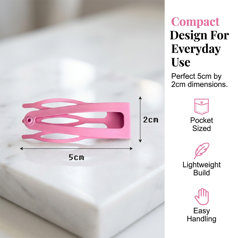 Minimalist BB Snap Hair Clip for Women