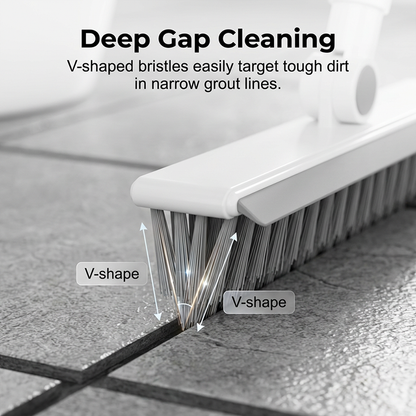 🔥2-in-1 Grout & Corner Scrubber Brush with Squeegee🧹
