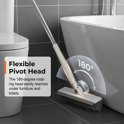 🔥2-in-1 Grout & Corner Scrubber Brush with Squeegee🧹