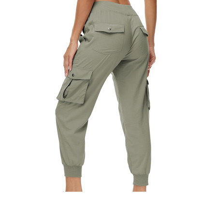 Women's Lightweight Cargo Jogger Pants with Pockets