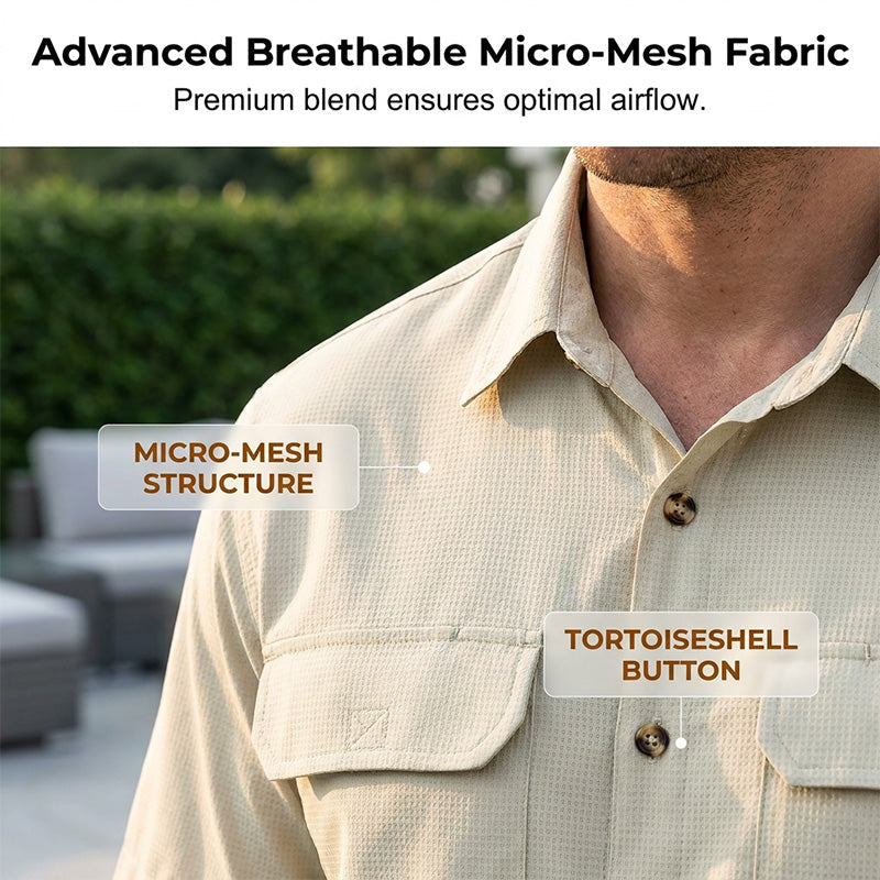 👕Men's Quick Dry Short Sleeve Workwear Shirt✨