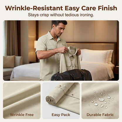 👕Men's Quick Dry Short Sleeve Workwear Shirt✨