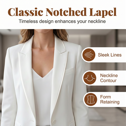 💃 Slim-Fit Lapel Blazer – Day-to-Night Polish 🌹