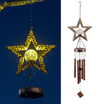 Decorative Solar Wind Chime Hanging Light