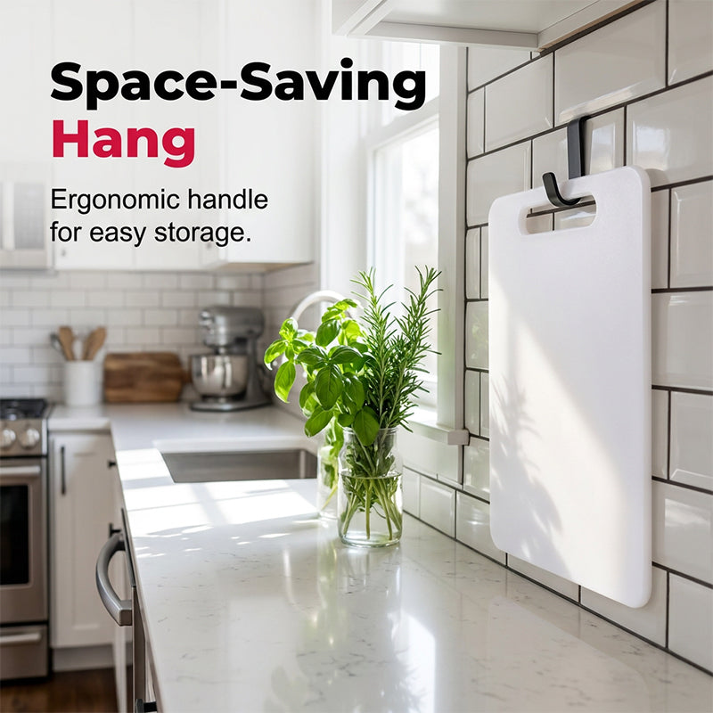 Thickened Plastic Cutting Board with Hanging Handle