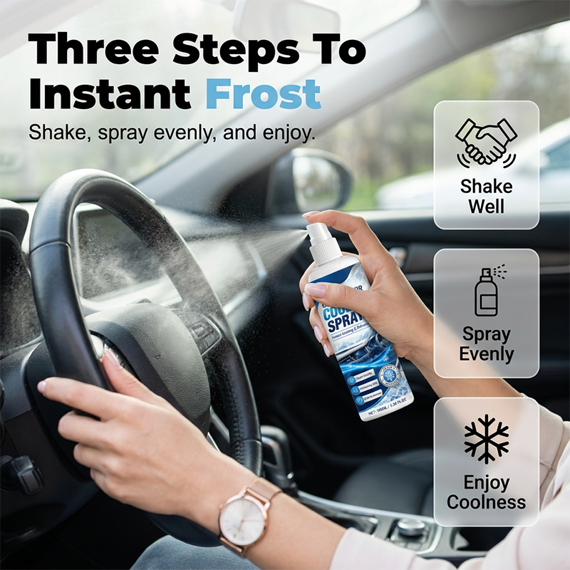 Instant Turbo Car Cooling Spray | Rapid Interior Temperature Reducer | Safe Auto AC Booster & Heat Neutralizer🚗❄️
